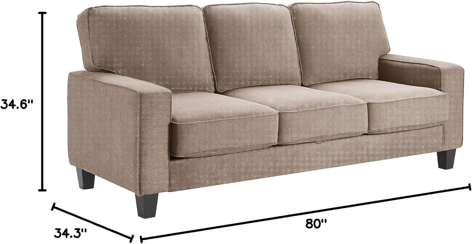 Serta Palisades Storage Sofa, 78", Tan