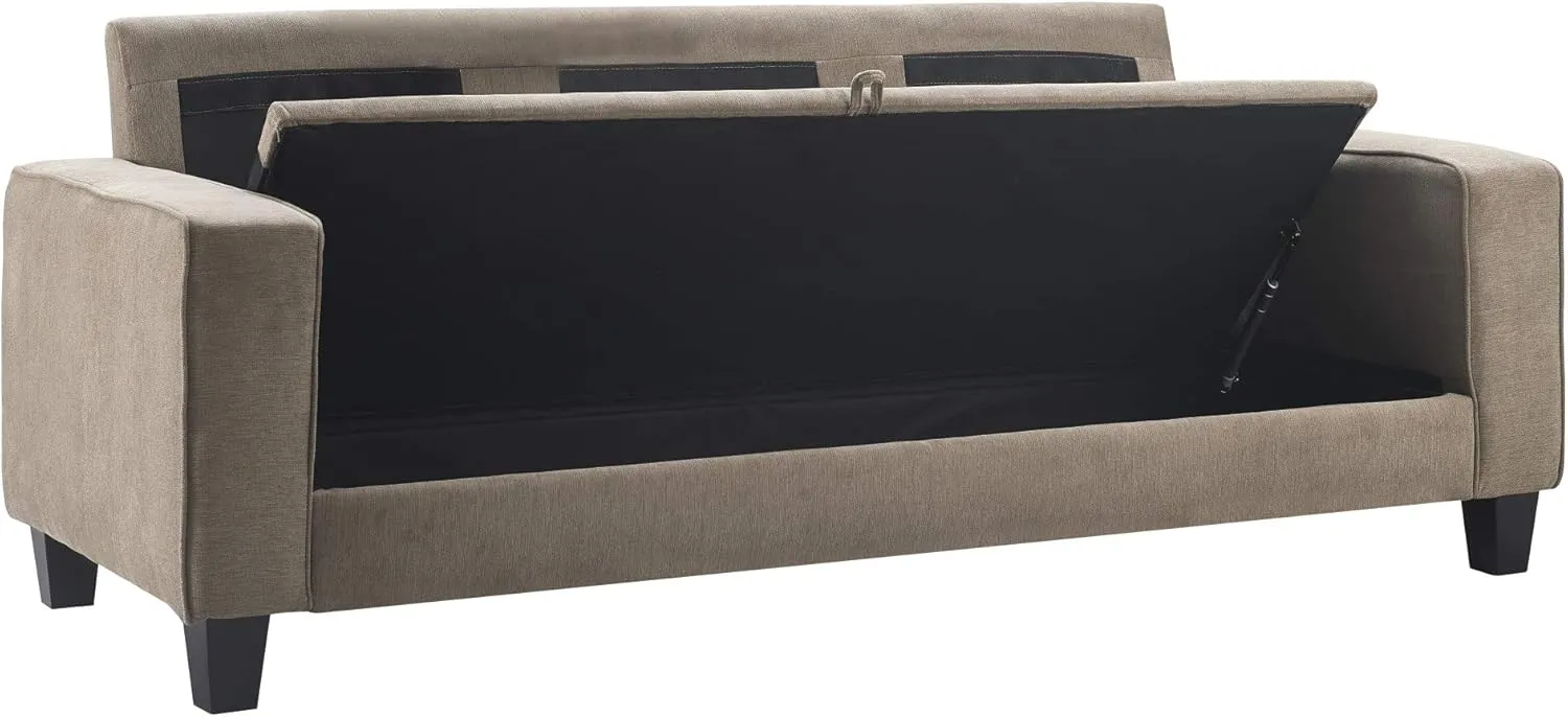 Serta Palisades Storage Sofa, 78", Tan