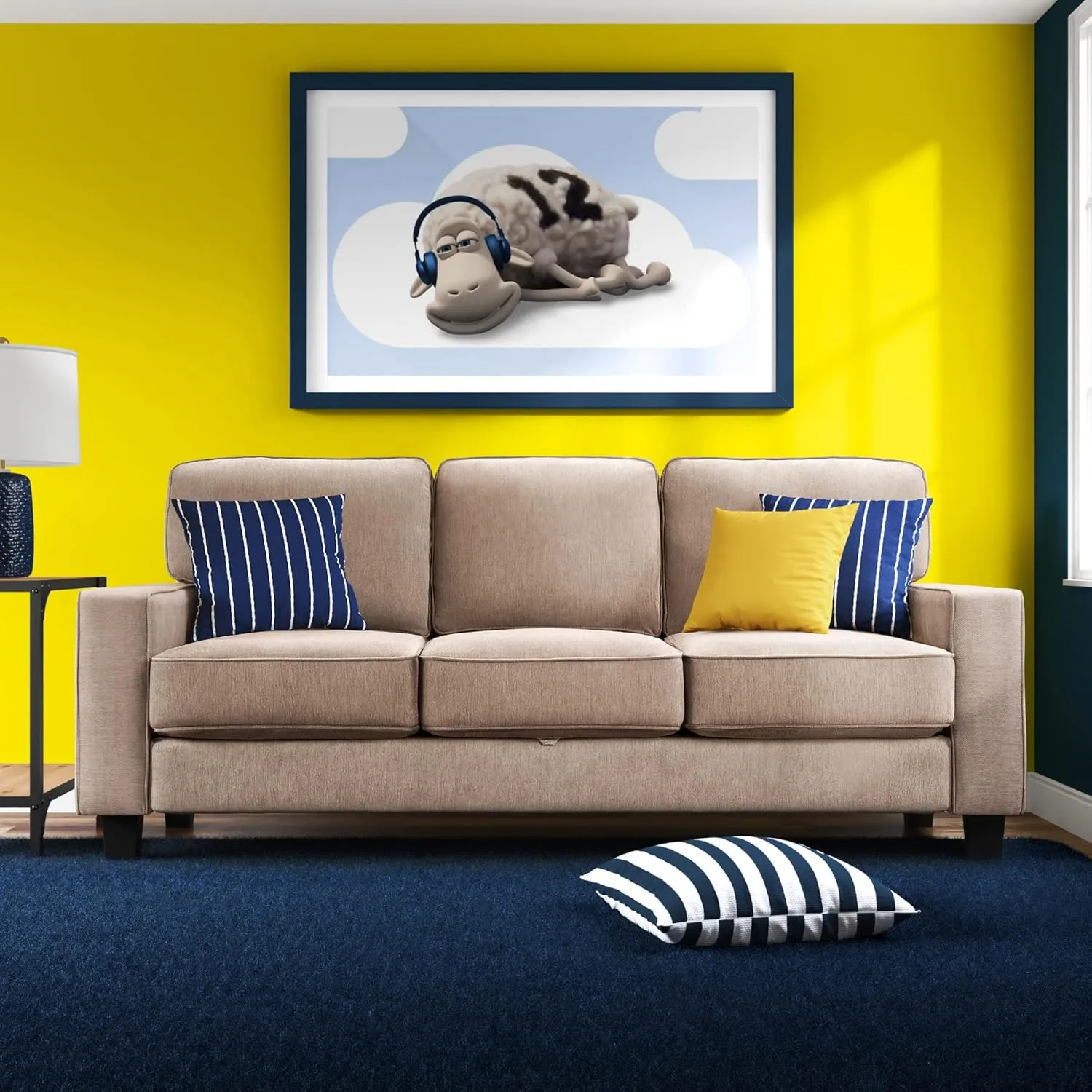 Serta Palisades Storage Sofa, 78", Tan