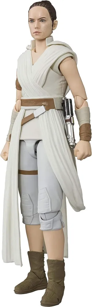 S.H. Figuarts Rey & D-O (Star Wars: The Rise of Skywalker) (Resale Version), Approx. 5.7 inches (145 mm), PVC & ABS, Pre-painted Action Figure