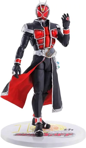 S.H. Figuarts (True Bone Carving Method) Kamen Rider Wizard Flame Style 10th Anniversary Version, Approx. 5.7 inches (145 mm), ABS & PVC & Cloth, Painted Action Figure