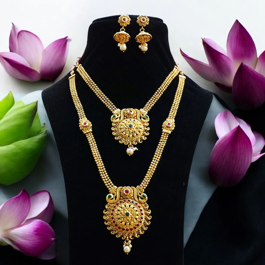 Shiny Multicolor Haram Set For Women