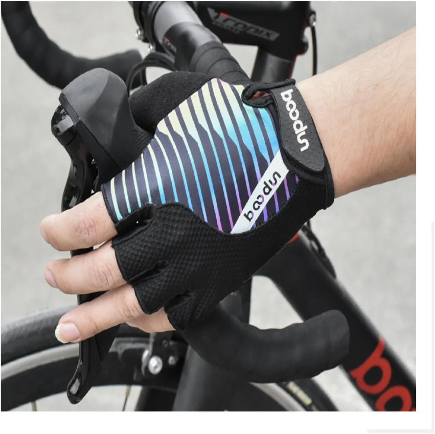 Shock-Absorbing Road Gloves Bicycle Half-Finger Riding Gloves