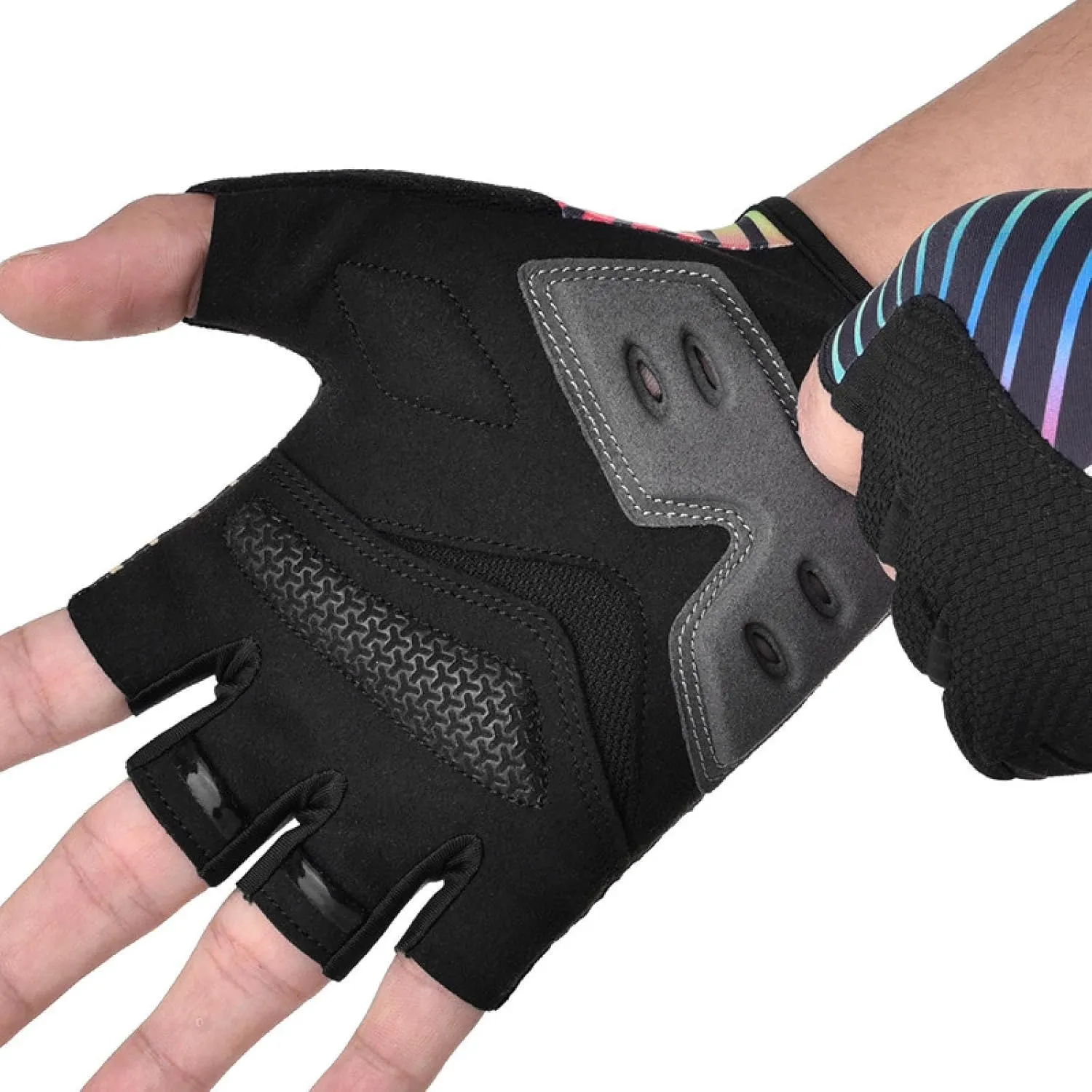Shock-Absorbing Road Gloves Bicycle Half-Finger Riding Gloves