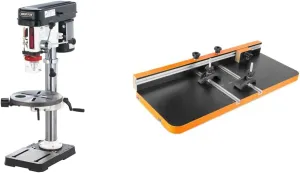 Shop Fox W1668 Bench-Top Drill Press/Spindle Sander and WEN DPA2513 Drill Press Table