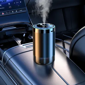 Smart Car Air Freshener, Auto-Sensing Atomization with Adjustable Concentration, USB Rechargeable, 5 Fragrance Modes for Long-Lasting Freshness,Cologne Scent