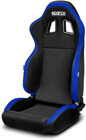 Sparco Sport Seat R100 MY22 Black/Blue (Adjustable)