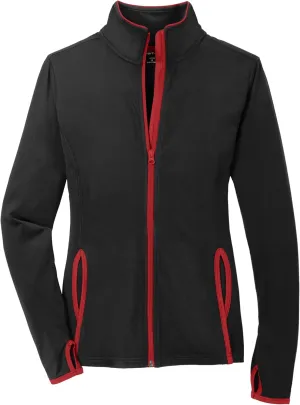 SPORT-TEK Women's Sport-Wick Stretch Contrast Full-Zip Jacket LST853