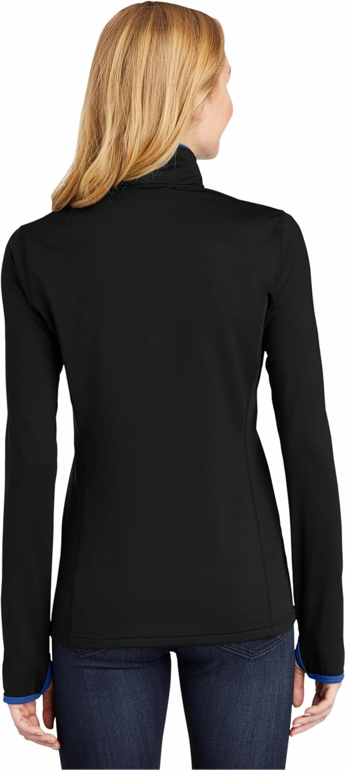 SPORT-TEK Women's Sport-Wick Stretch Contrast Full-Zip Jacket LST853