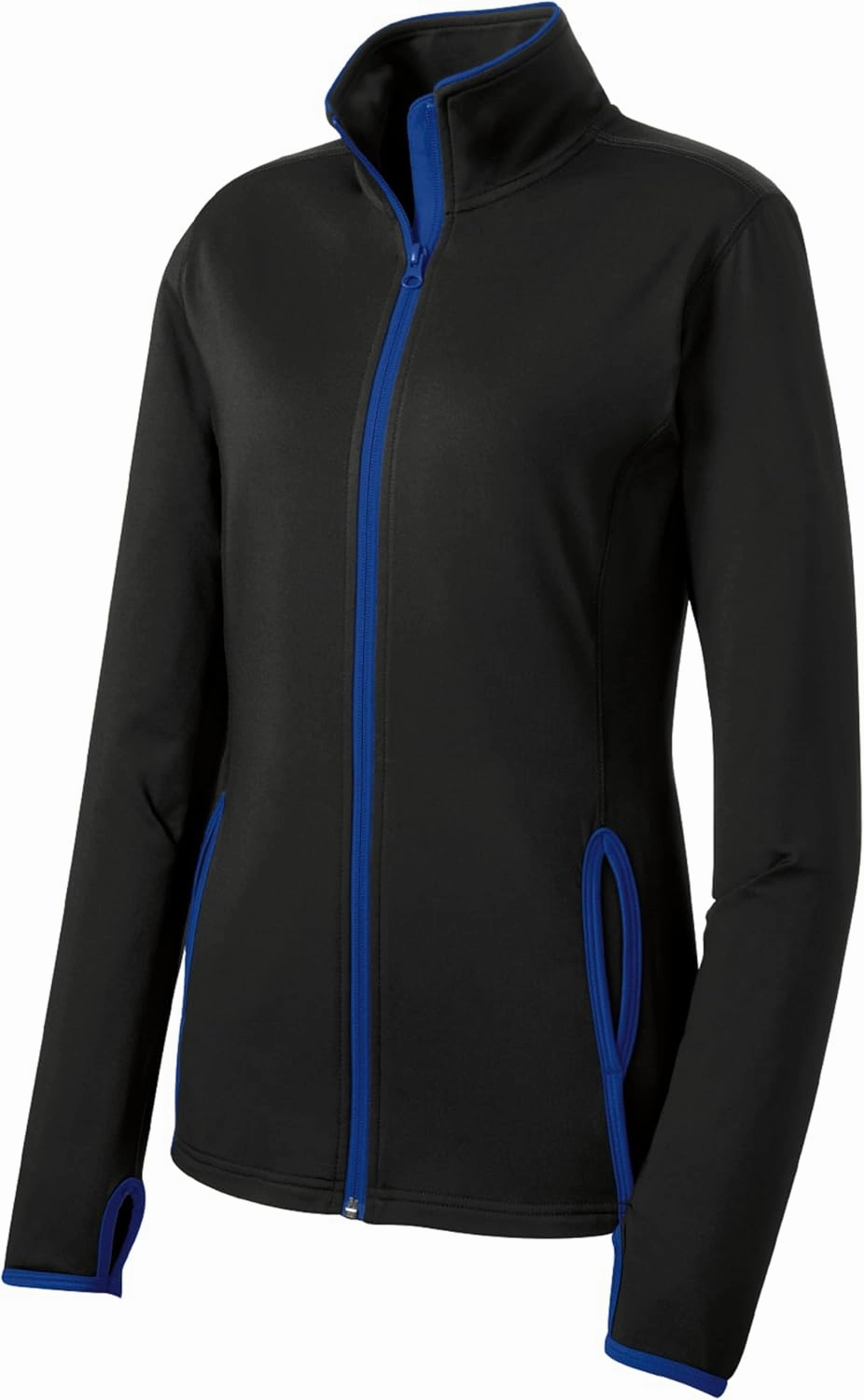 SPORT-TEK Women's Sport-Wick Stretch Contrast Full-Zip Jacket LST853