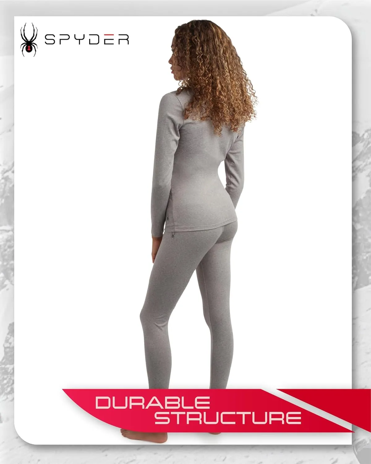 Spyder Women's Thermal Underwear Set - 2 Piece Brushed Back Fleece Lined Long Johns Base Layer Set for Women (Sizes: S-XL)