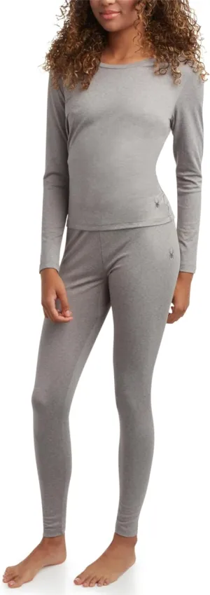 Spyder Women's Thermal Underwear Set - 2 Piece Brushed Back Fleece Lined Long Johns Base Layer Set for Women (Sizes: S-XL)