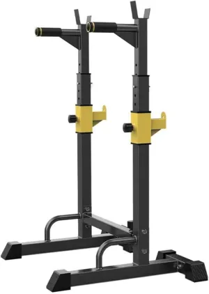Squat Rack Stands Adjustable Barbell Rack Multi-Function Squat Weight Lifting Bench Rack Max Load 250Kg,Home Gym Fitness Stands Piece of Equipment