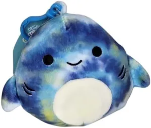 Squishmallows Luther The Shark 3.5 Inch Clip-On Plush