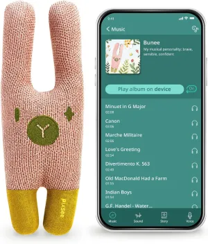 Stuffed Animal Infant Toy with Expertly Curated Music Playlists, Baby Learning Toys for 0-6, 6-12 Months & Toddlers, Sensory Development Toy, Baby's First Birthday Gifts