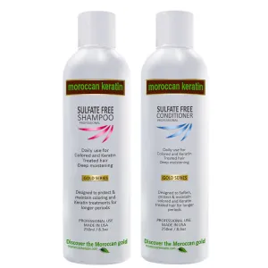 Sulfate Free Shampoo & Conditioner Set Infused with Moroccan Argan Oil