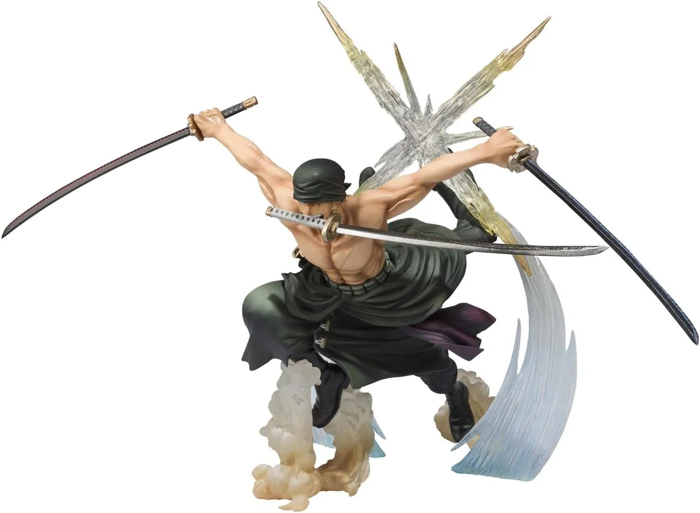 TAMASHII NATIONS Bandai Figuarts Zero Roronoa Zoro Battle Version Rengoku Onigiri Action Figure