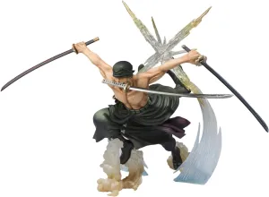 TAMASHII NATIONS Bandai Figuarts Zero Roronoa Zoro Battle Version Rengoku Onigiri Action Figure