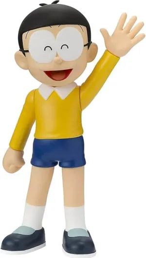 TAMASHII NATIONS Figuarts Zero Doraemon Nobita Nobi Action Figure, Multicolored, PVC & ABS, 4.7 Inches (120 mm), Pre-painted, Interchangeable Parts