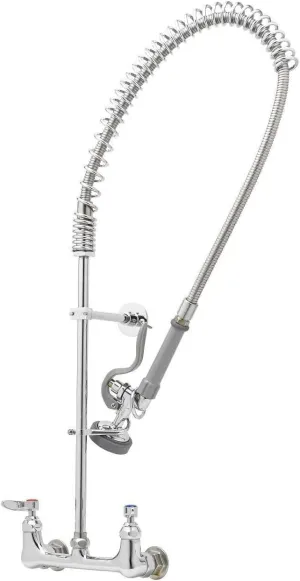 T&S Brass B-0133-B Easy Install Wall Mount Pre-Rinse Faucet for Commercial Kitchens. Includes Wall Bracket and Sprayer Meets New DOE Requirements with a 1.15 GPM Flow Rate (Pack of 1)