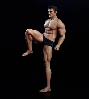 TBLeague 1/12 Scale Muscular Strong Male Figure Set Super Flexible Full Set-Silicone Body with Head and Underwear Stainless Steel Joint Body 6 Inches Action Figure Collection Gift