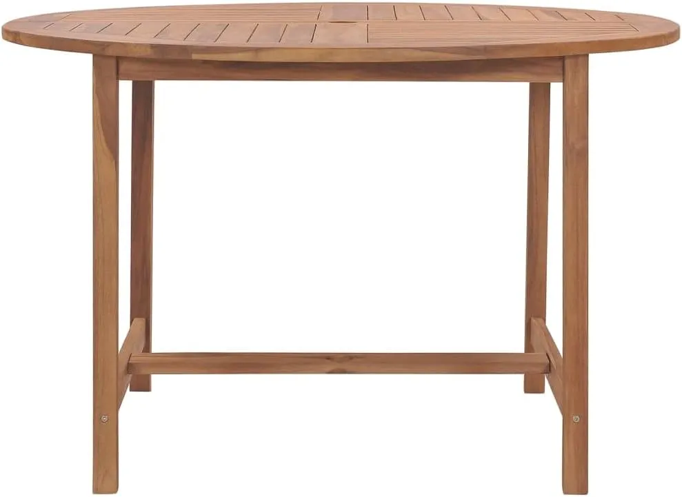 Teak Wood Garden Dining Outdoor Table - Durable Medium Furniture for Dining - Solid Teak Outdoor Furniture - Camping Tables