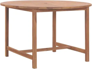 Teak Wood Garden Dining Outdoor Table - Durable Medium Furniture for Dining - Solid Teak Outdoor Furniture - Camping Tables
