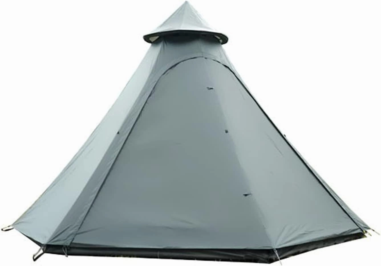 Tents for Camping Ultralarge 5-8persons Double Layer Hexagonal Camping Family Tent Large Multiplayer Outdoor Travel (Color : Cream White)