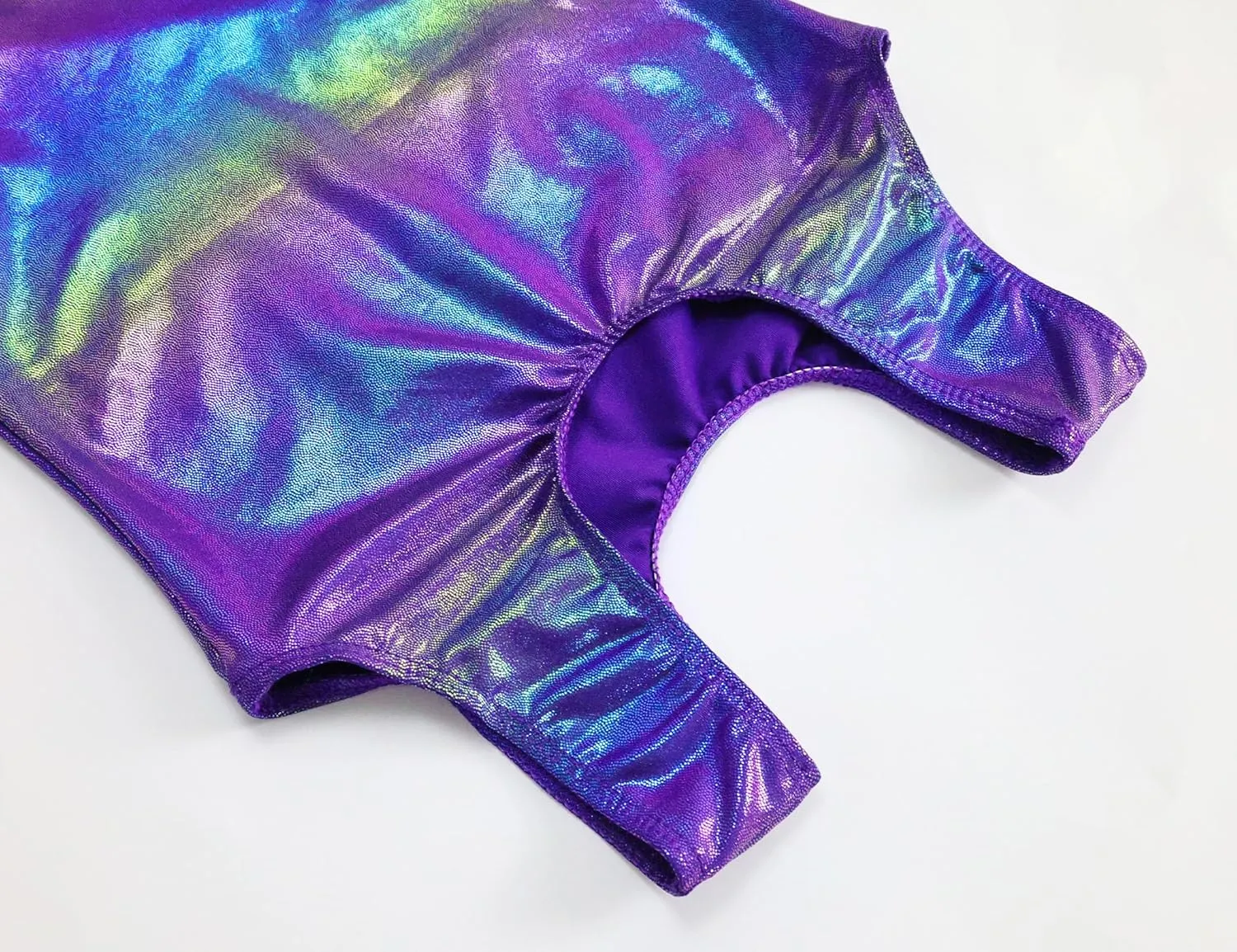 TENVDA Gymnastics Leotards for Girls 5-12 Years Old Sparkly Dance Tumbling Outfit Matching Shorts Set