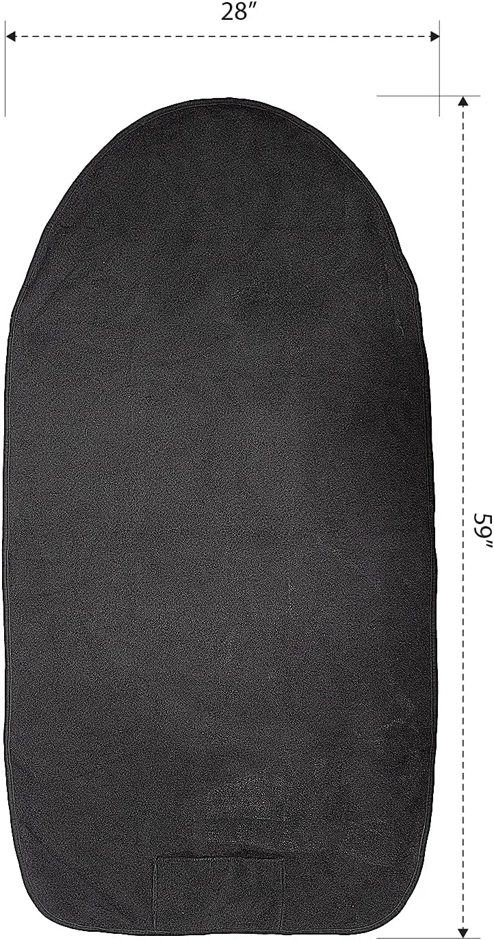 Terry Cloth Sweat Towel Seat Cover; Carseat Towel Protector; Waterproof; Universal Fit for Car SUV Van Truck; EZ fit; Non Slip Grip; Machine Washable; Great for Gym Workout; 1pc Black