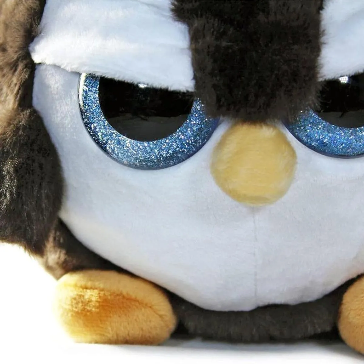 The Grumpy Octopus - Grumpy Penguin - Adorable Super Soft Plush Stuffed Animal Toy (Glitter Eyes) - Large 8 Inch - Unique Gift for Kids and Adults