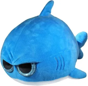The Grumpy Octopus - Grumpy Shark - Adorable Super Soft Plush Stuffed Animal Toy (Glitter Eyes) - Large 8 Inch - Unique Gift for Kids and Adults