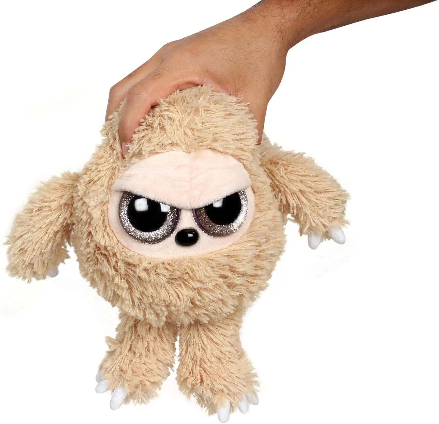 The Grumpy Octopus - Grumpy Sloth - Adorable Super Soft Plush Stuffed Animal Toy (Glitter Eyes) - Large 8 Inch - Unique Gift for Kids and Adults