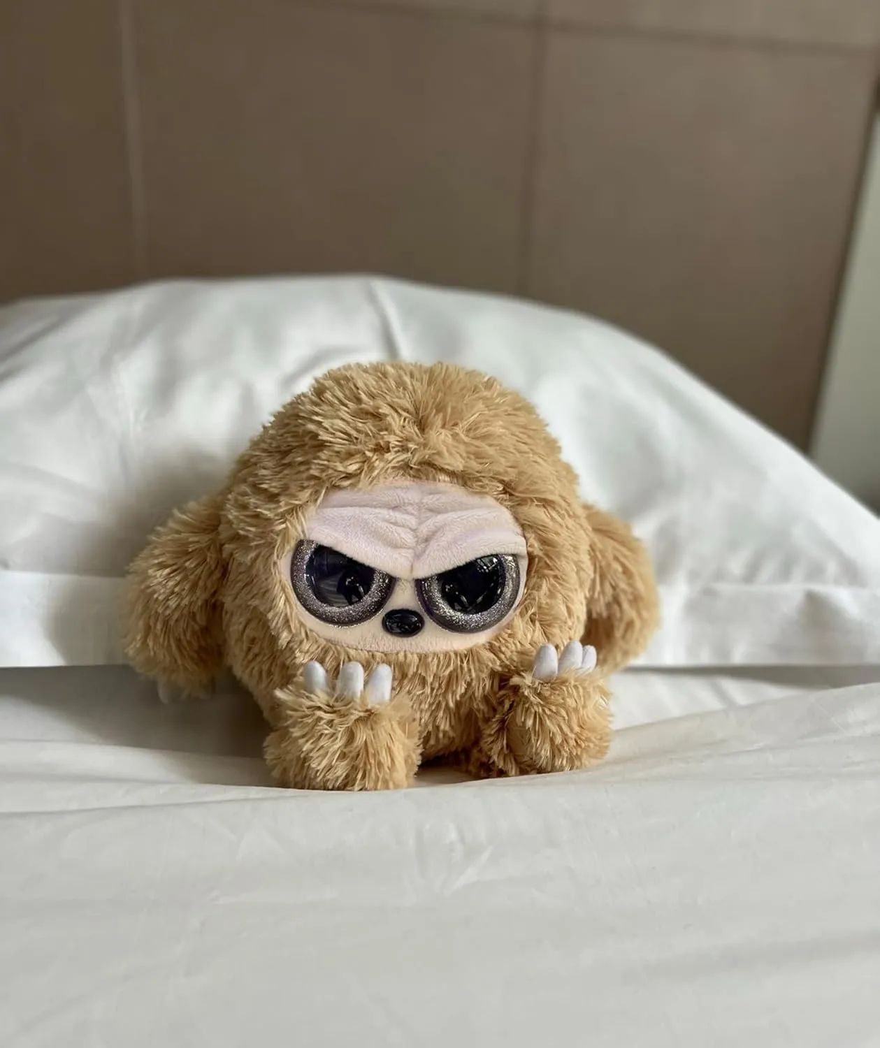 The Grumpy Octopus - Grumpy Sloth - Adorable Super Soft Plush Stuffed Animal Toy (Glitter Eyes) - Large 8 Inch - Unique Gift for Kids and Adults