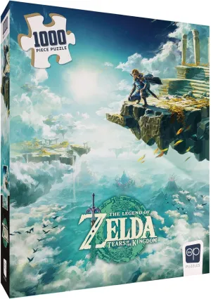 The Legend of Zelda Tears of The Kingdom 1000 Piece Jigsaw Puzzle | Collectible Puzzle Featuring Link from The Legend of Zelda Video Game | Officially Licensed Nintendo Merchandise
