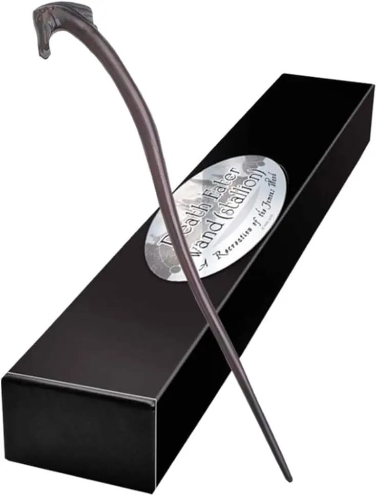 The Noble Collection - Death Eater Stallion Character Wand - 13in (33cm) Wizarding World Wand with Name Tag - Harry Potter Film Set Movie Props Wands