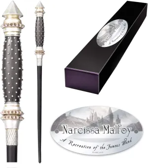 The Noble Collection - Narcissa Malfoy Character Wand - 14in (35cm) Wizarding World Wand With Name Tag - Harry Potter Film Set Movie Props Wands