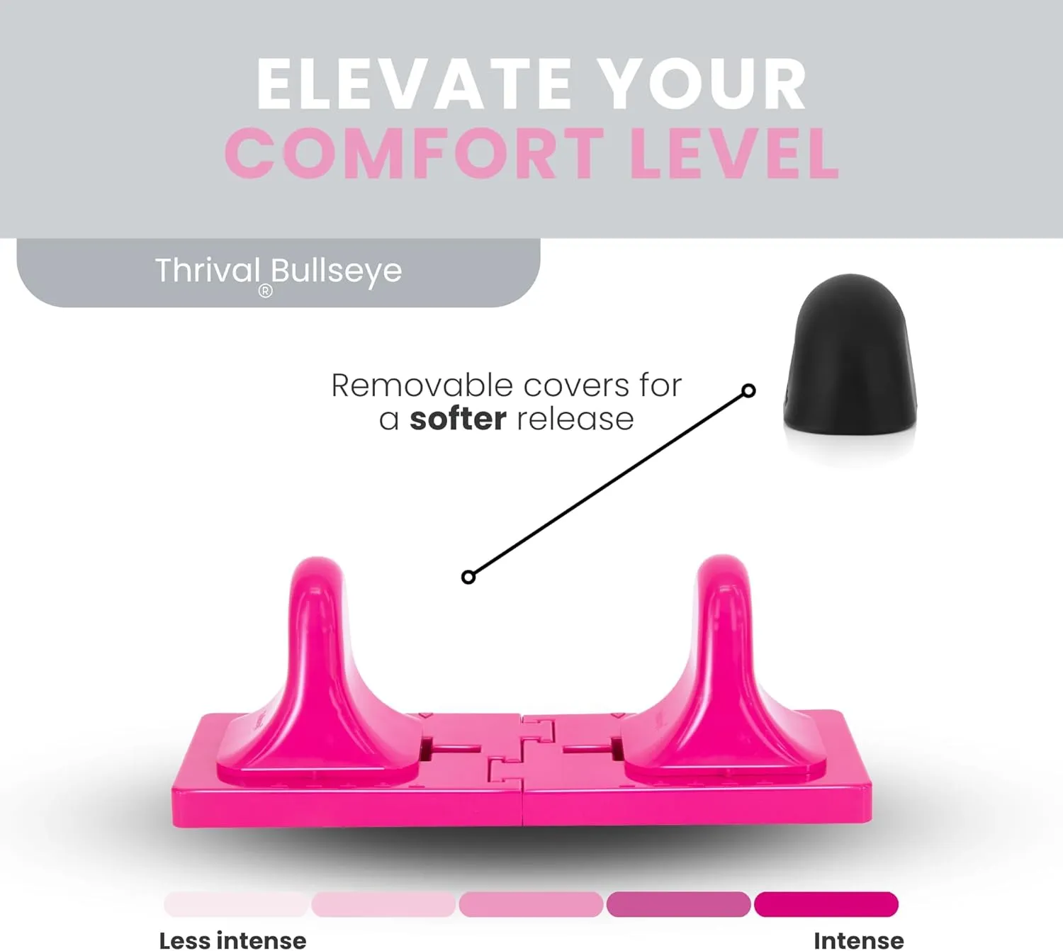 Thrival Bullseye - Precision Psoas Muscle Release Tool for Hip Flexor, Back, Hamstring, Glute, Iliacus, and Neck Pain - Deep Tissue, Trigger Point, and Myofascial Release - Pink