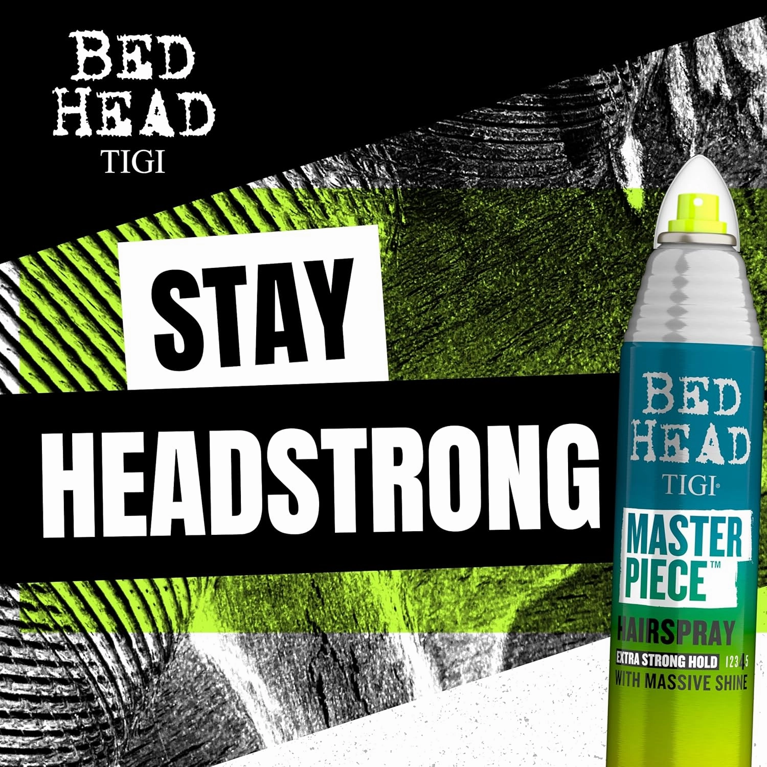 TIGI Bed Head Masterpiece Shiny Hairspray with Strong Hold - For All Hair Types - Extra Strong Hold & Shiny Finish - Use on Dry Hair - Premium Hair Care Products for Women & Men - 10.3 oz (6 Pack)