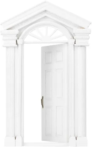 Tnfeeon Dollhouse Door, Dollhouse Furniture Wooden Dollhouse Door, for Dollhouse Decoration Bedroom Kitchen for Front Door