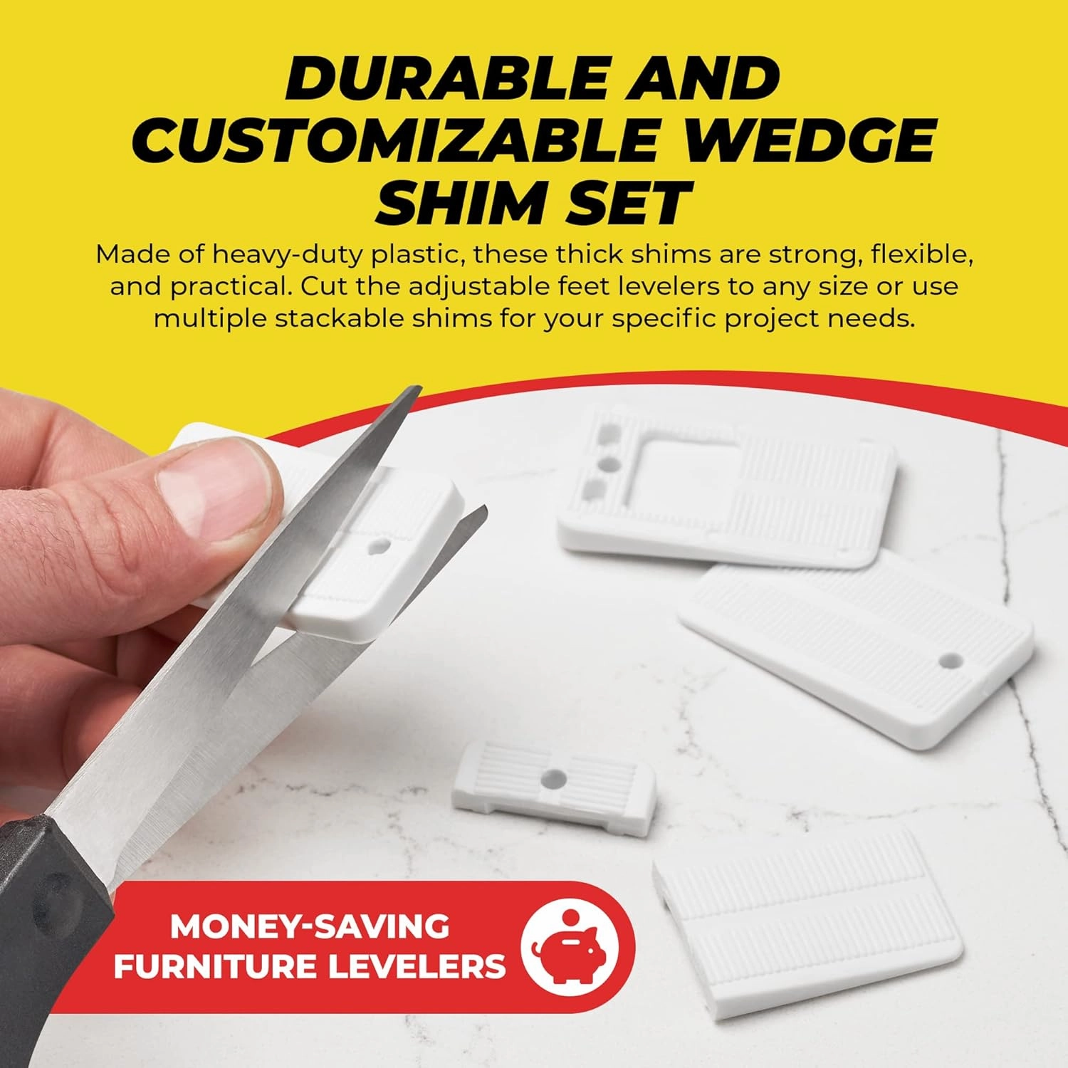 Toilet Shim leverles (40 Pack - Flexible Wdge)