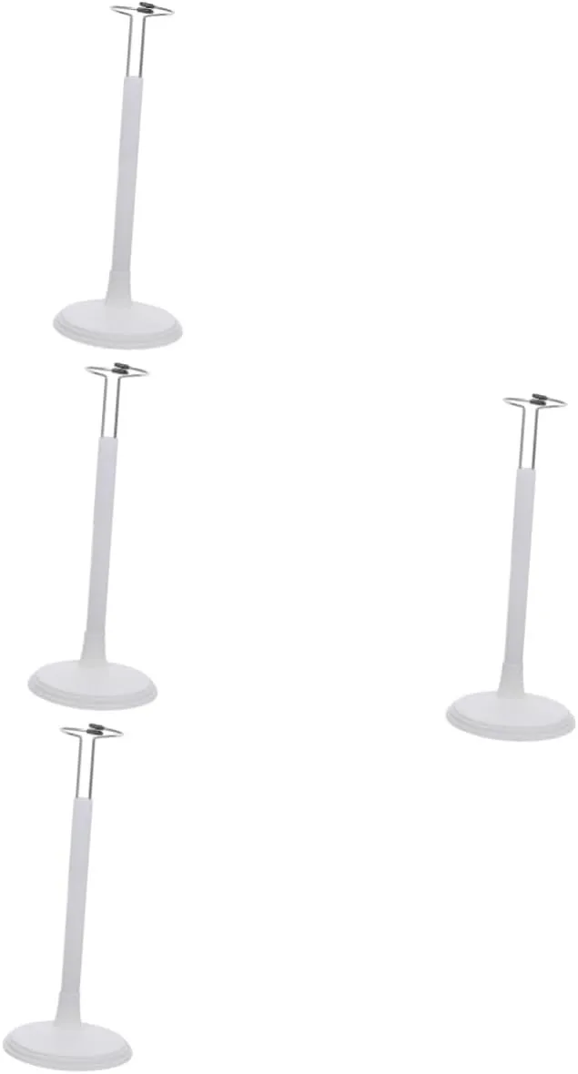 Totority 4pcs Big Doll Stand Action Figure Display Stand Vertical Doll Rack Boys and Girls Birthday Present