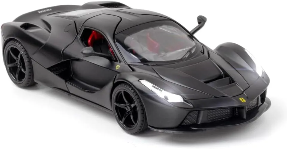 Toy Cars Model Ferrari Race 1/24 Black LaFerrari Die-cast Vehicles with Sound and Light