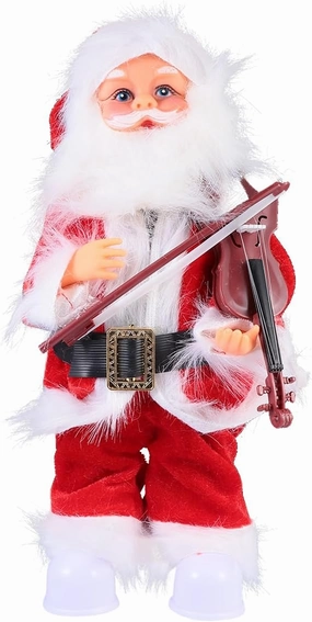 Toyvian 30cm Electric Santa Dolls Musical Toys Santa Claus Toy Digital Christmas Santa Kids Electric Toy Santa Claus Doll Santa Claus Decor Santa Doll Toy Electric Music Santa