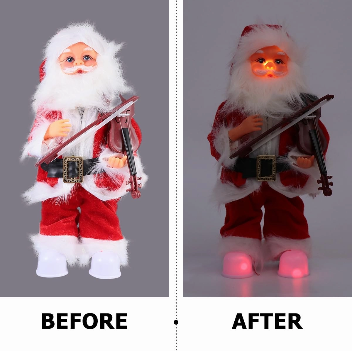 Toyvian 30cm Electric Santa Dolls Musical Toys Santa Claus Toy Digital Christmas Santa Kids Electric Toy Santa Claus Doll Santa Claus Decor Santa Doll Toy Electric Music Santa
