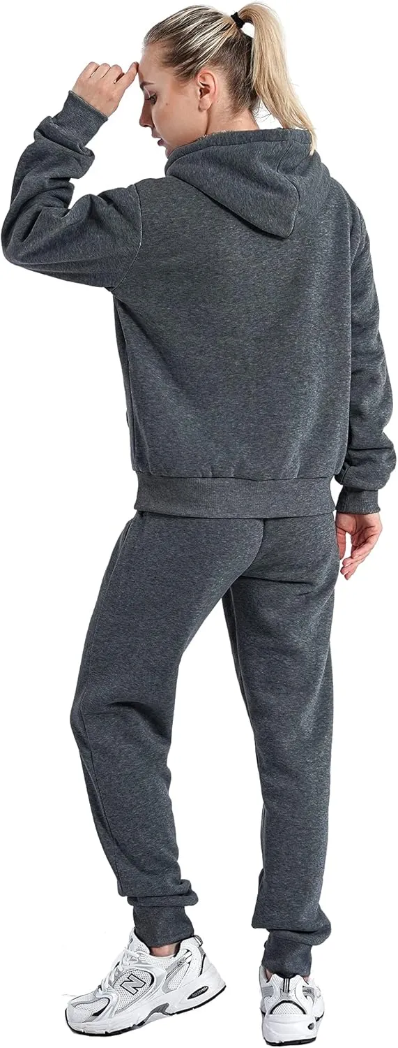 Track Suits for Women Set Sherpa lined Casual 2 Piece Outfits Sweatsuit