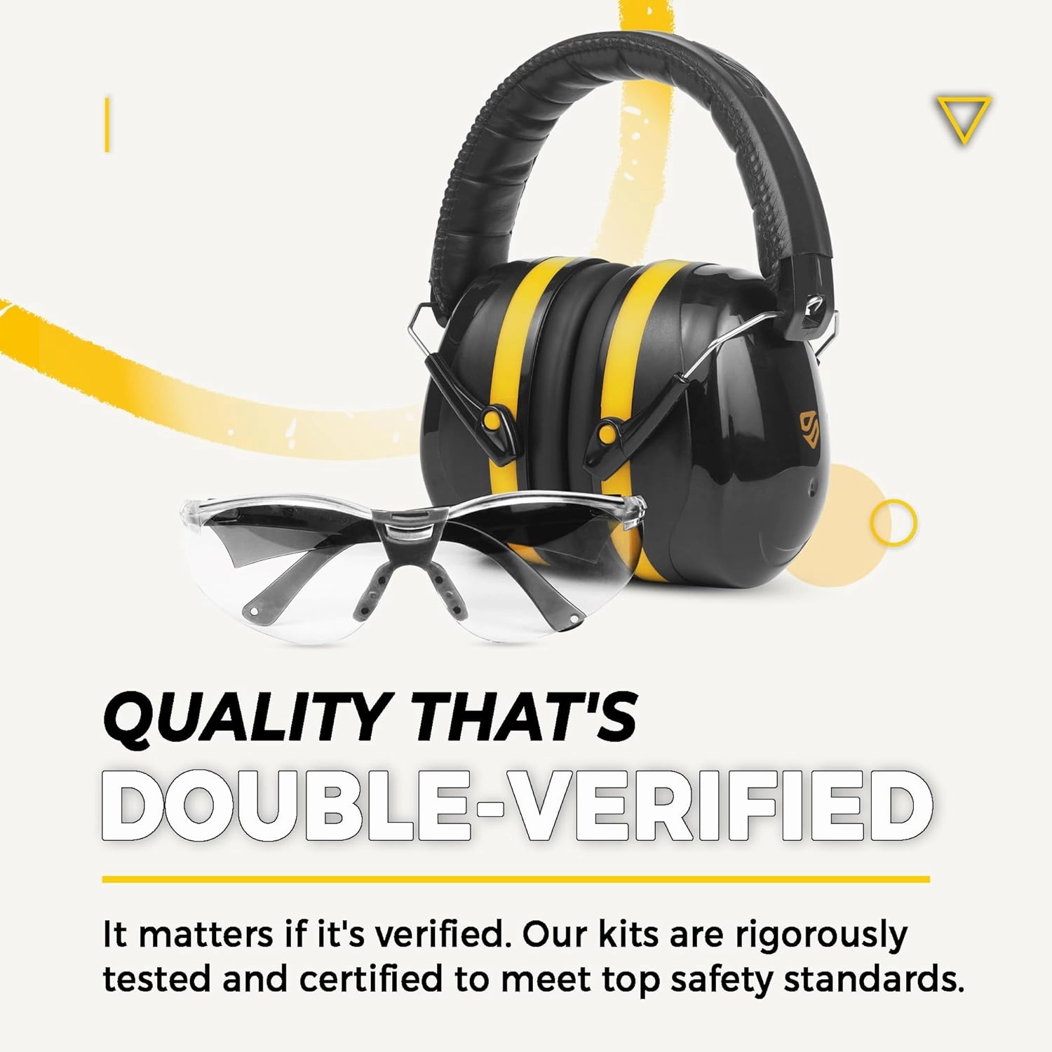 TradeSmart High-Performance Earmuffs for Shooting Range & Shooting Eye Protection Glasses   Firearm Confidence Course
