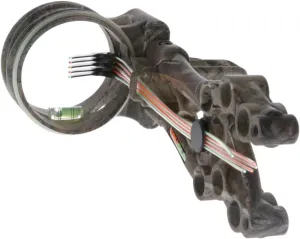 TruGlo Carbon Xtreme 5-Pin Highly-Visible Durable Ultra-Lightweight Carbon Composite Archery Bow Sight with Large Circular Field of View - Adjustable for Right & Left-Hand Shooters