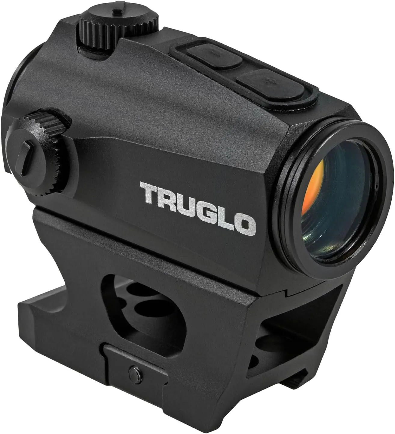 TRUGLO Ignite Mini 22mm 2-MOA Hunting Durable Lightweight Waterproof Fogproof Shock Resistant Adjustable Aluminum Dot Sight | Rubber Lens Cover, Battery, High & Low Mounts Included