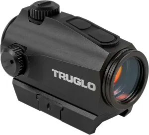TRUGLO Ignite Mini 22mm 2-MOA Hunting Durable Lightweight Waterproof Fogproof Shock Resistant Adjustable Aluminum Dot Sight | Rubber Lens Cover, Battery, High & Low Mounts Included